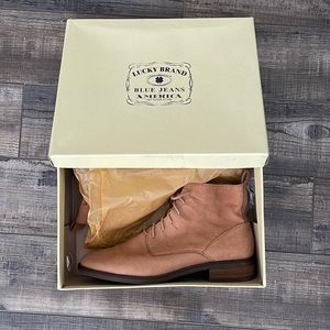 Lucky Brand Vintage Nubuck Booties w/ original box